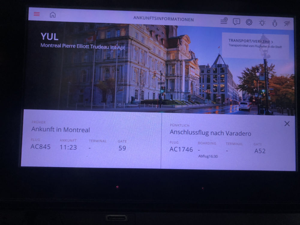 Montreal-Airport-Ankunftsinformationen